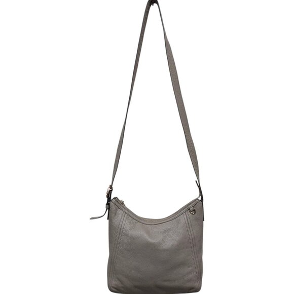 Michael Kors Taupe Bag Shoulder Top Zip Medium Leather Fulton Crossbody Handbag - Picture 2 of 4